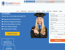 Tablet Screenshot of classessays.com